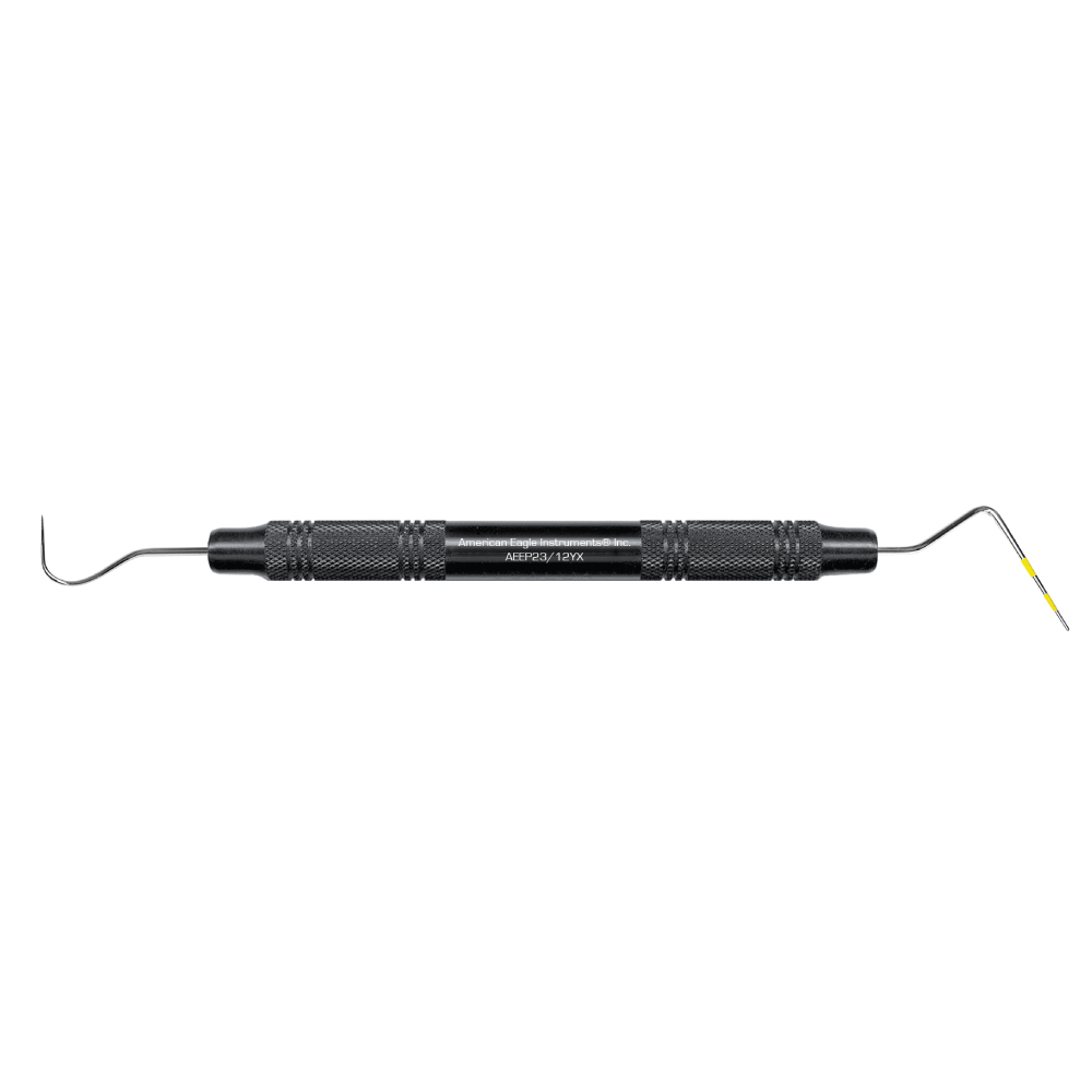 American Eagle Yellow Explorer 23/Probe 12 with Resin Handle – Black (1 ct)