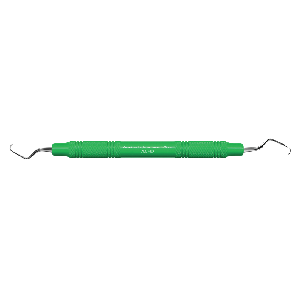 American Eagle Stainless Steel Gracey 7-8 Curette with Resin Handle – Green (1 ct)