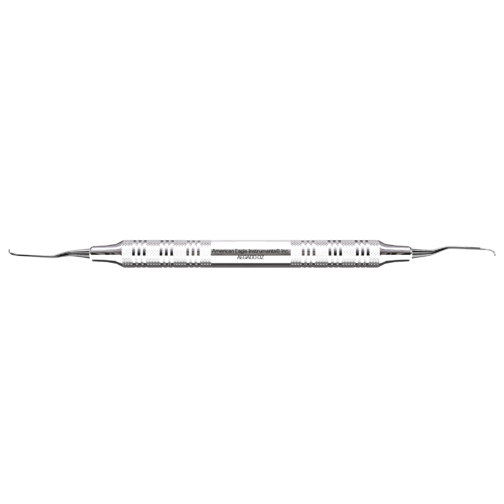 American Eagle Stainless Steel Gracey Access 00-0 Curette with Stainless Steel Handle (1 ct)