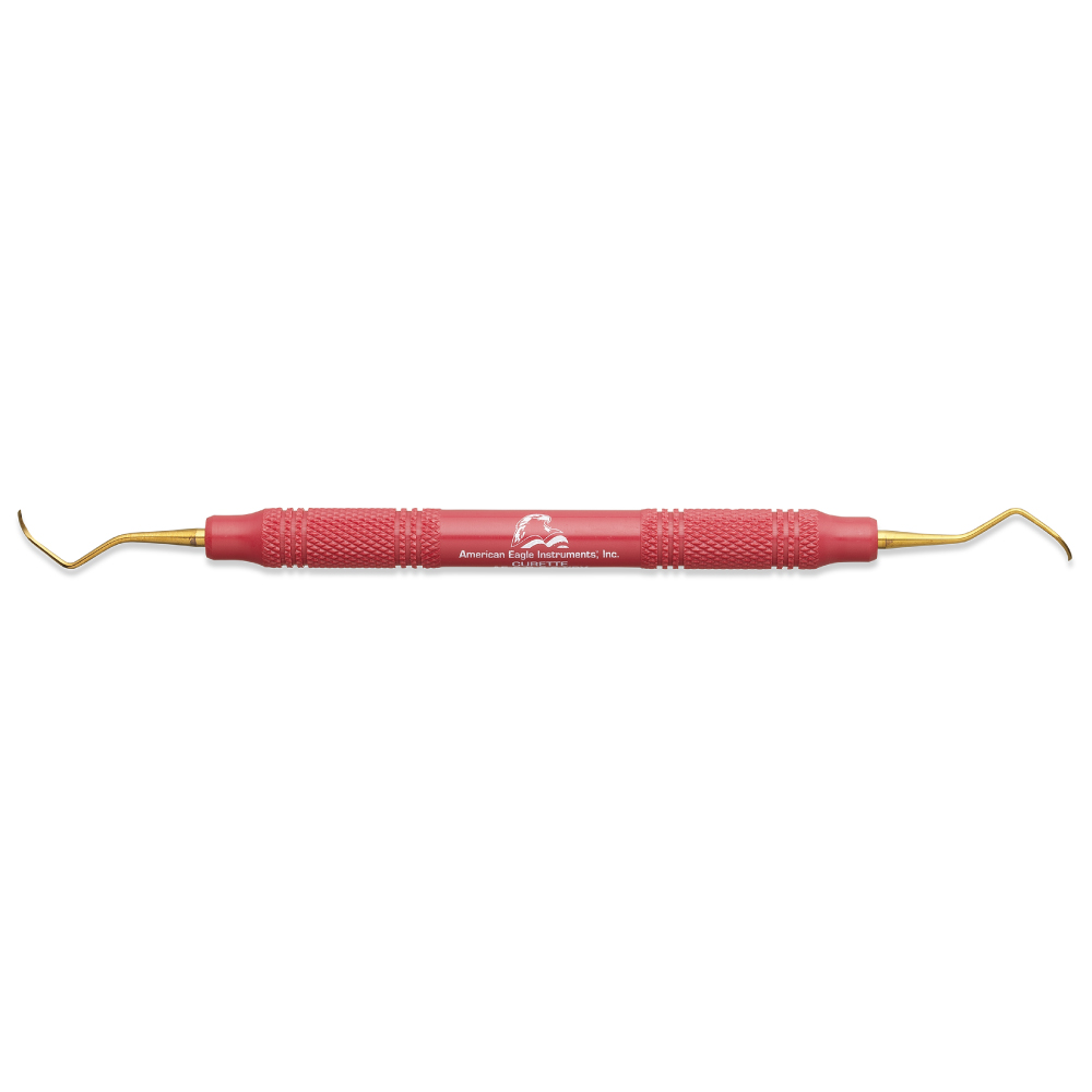 American Eagle XP® Sharpen-Free Barnhart 5-6 Curette with Resin Handle – Red (each)