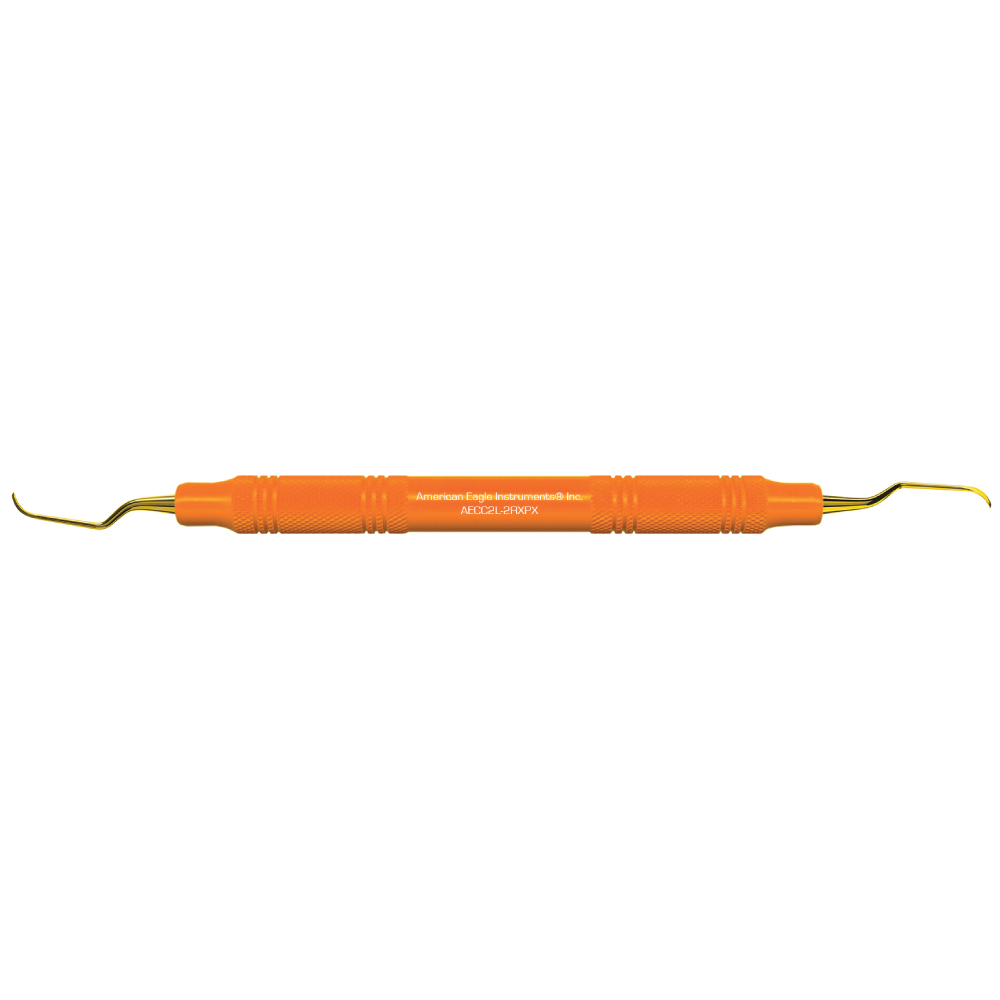 American Eagle XP® Sharpen-Free Columbia 2L-2R Curette with Resin Handle – Orange (1 ct)