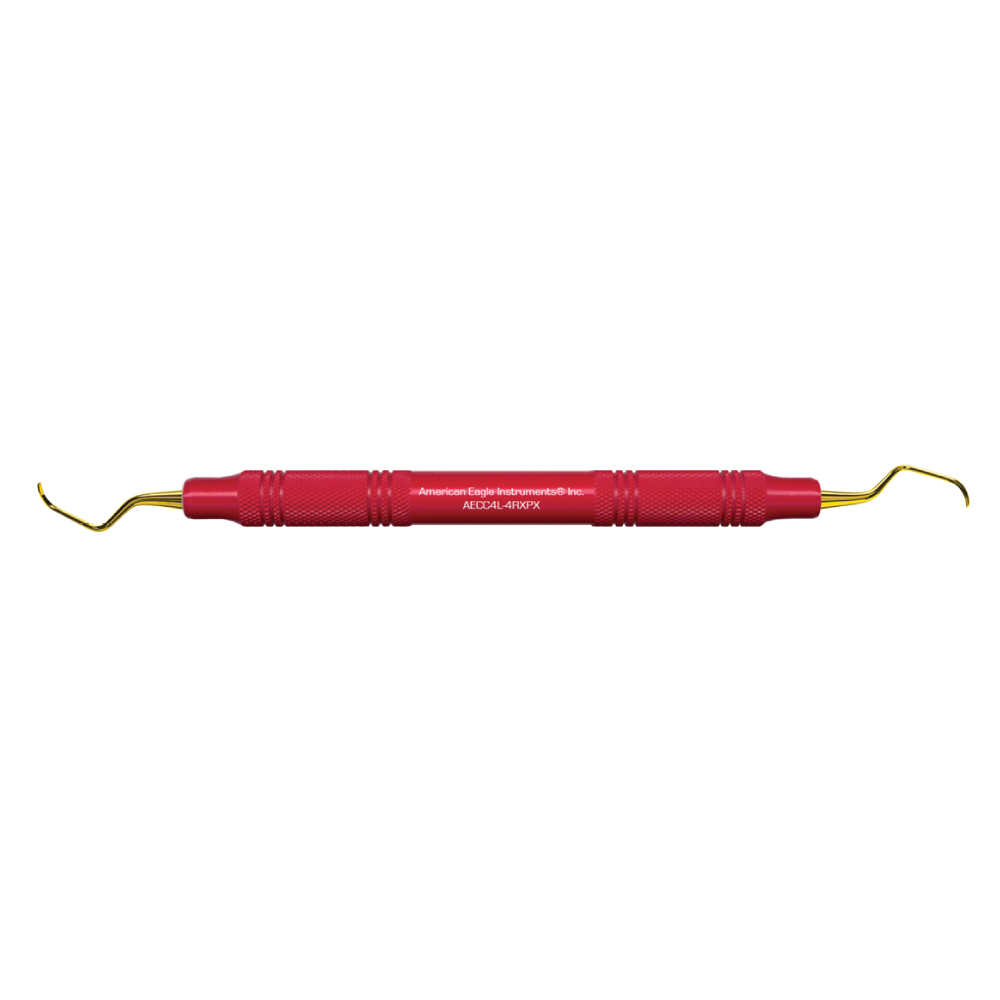 American Eagle XP® Sharpen-Free Columbia 4L-4R Curette with Resin Handle – Red (1 ct)