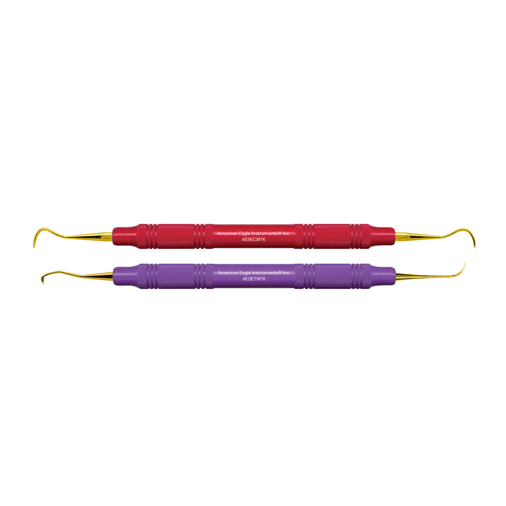 American Eagle XP® Sharpen-Free Golden Eagle #1 Kit with Resin Handle – Purple/Red (2ct)