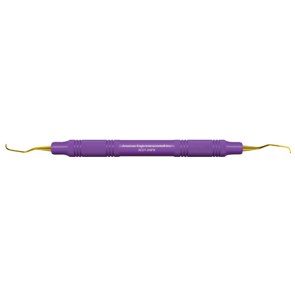 American Eagle XP® Sharpen-Free Gracey 1-2 Curette with Resin Handle – Purple (1 ct)