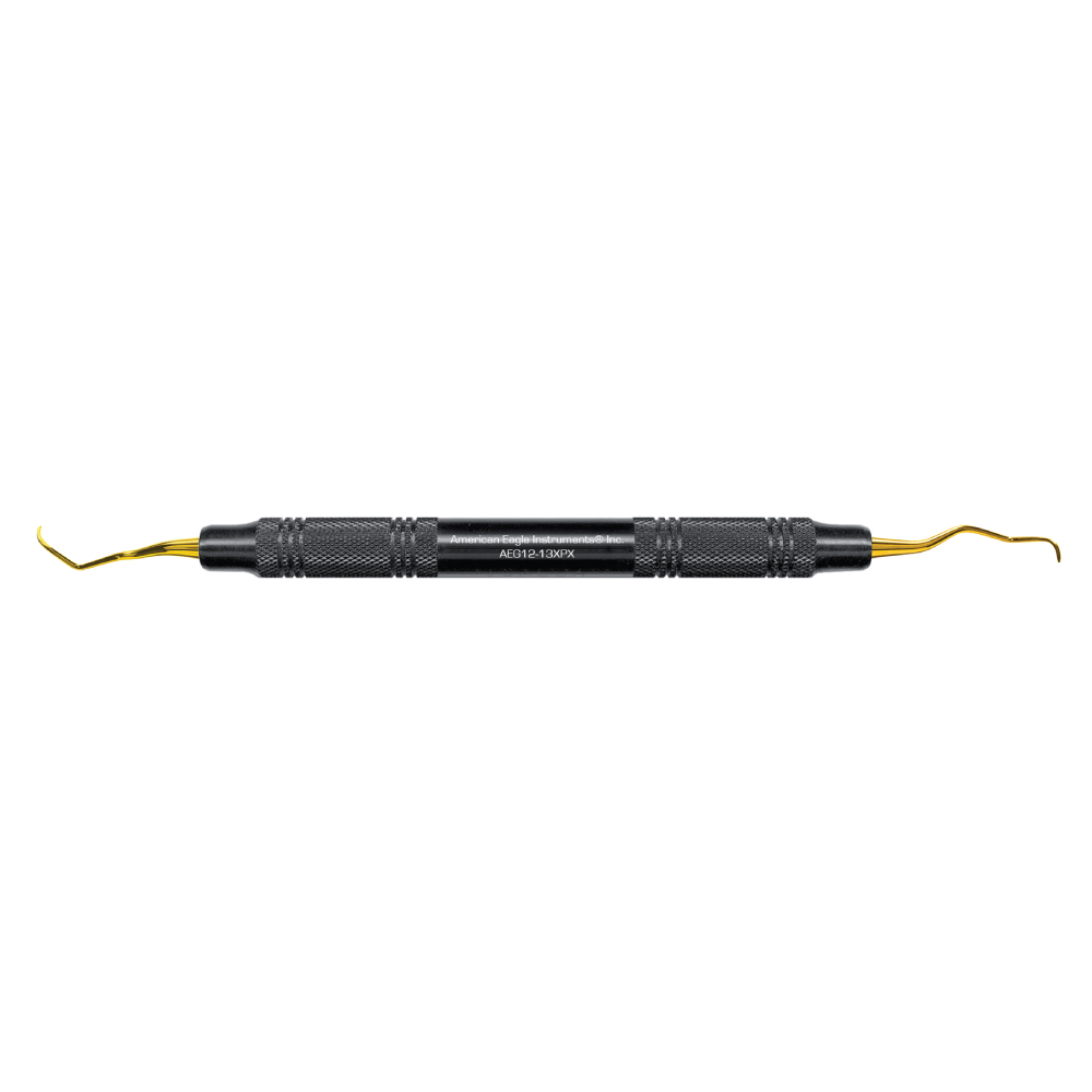 American Eagle XP® Sharpen-Free Gracey 12-13MD Curette with Resin Handle – Black (1 ct)