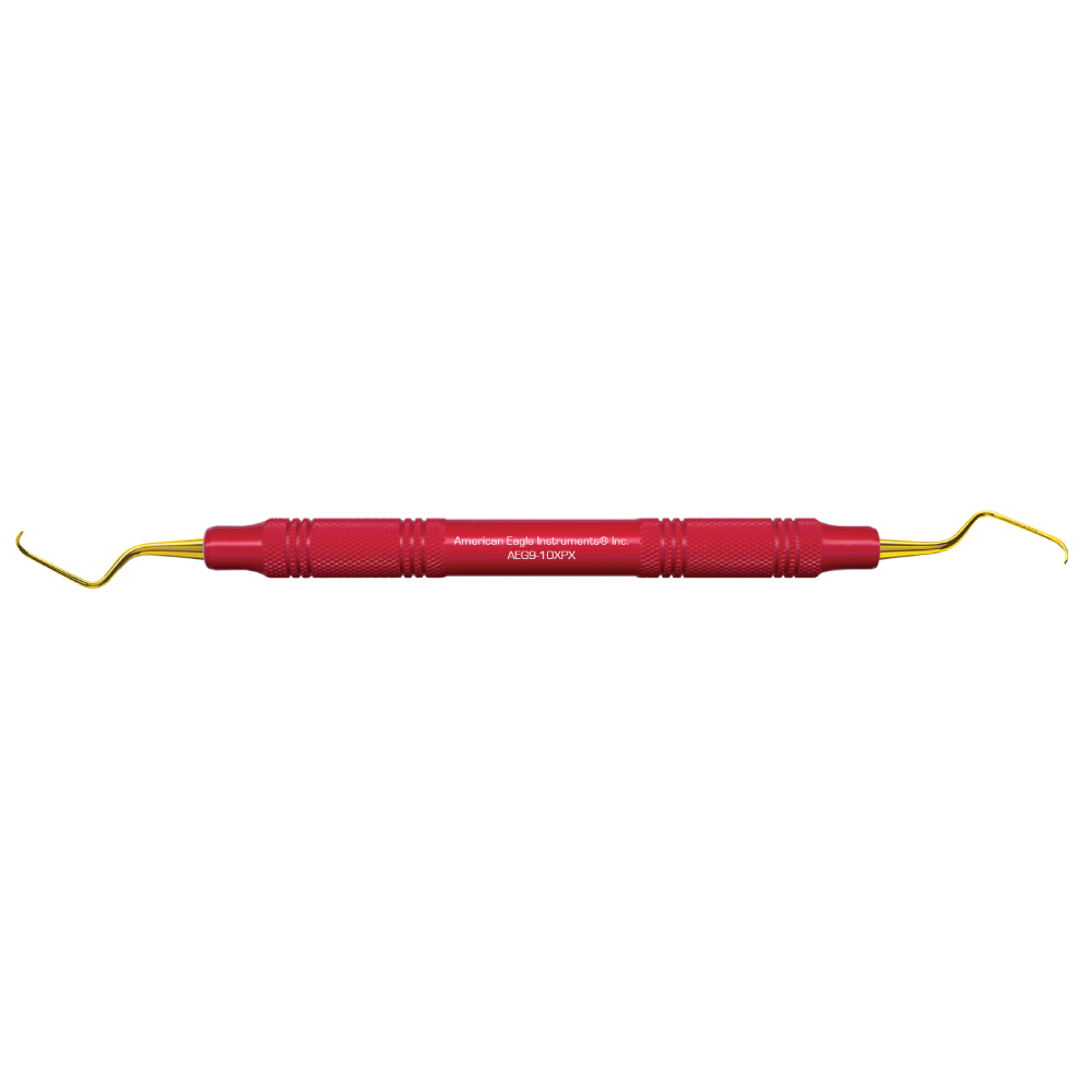 American Eagle XP® Sharpen-Free Gracey 9-10 Curette with Resin Handle – Red (1 ct)