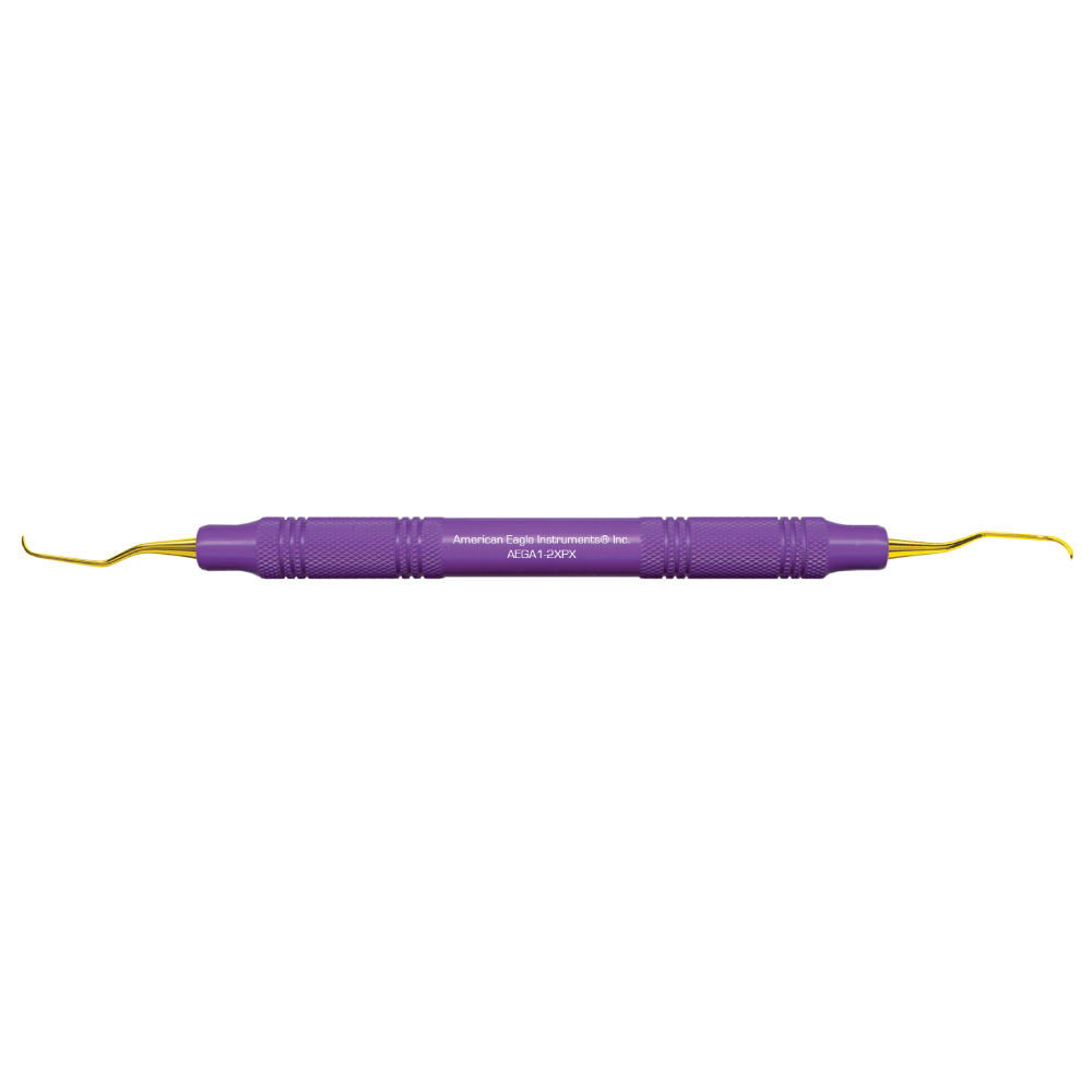 American Eagle XP® Sharpen-Free Gracey Access 1-2 Curette with Resin Handle – Purple (1 ct)