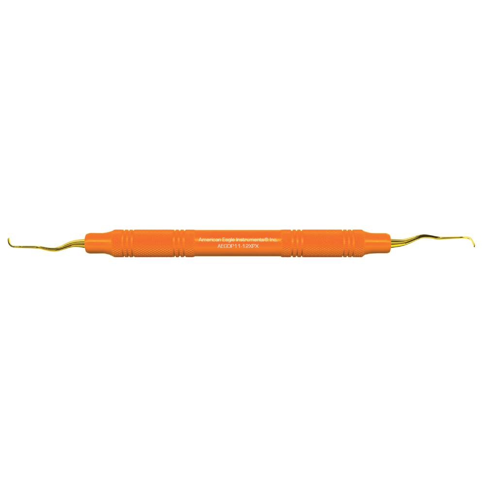 American Eagle XP® Sharpen-Free Gracey Deep Pocket 11-12 Curette with Resin Handle – Orange (1 ct)