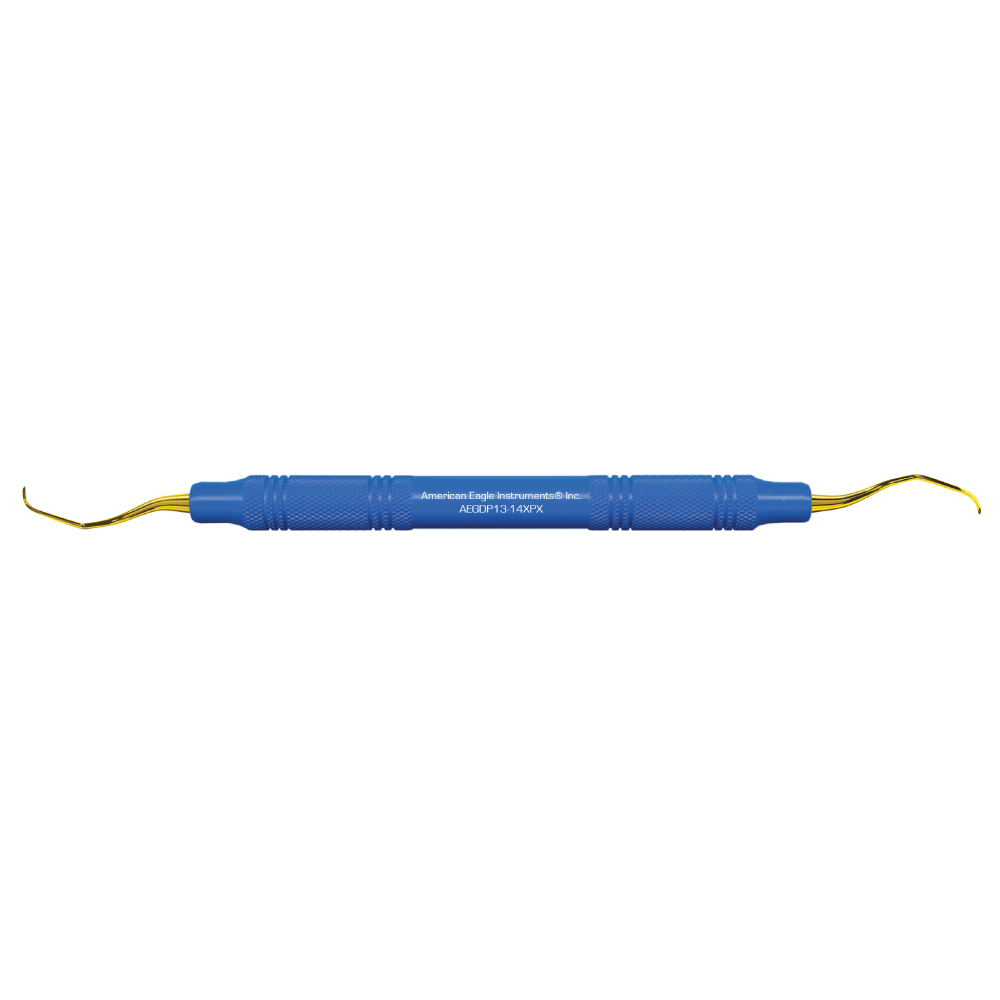 American Eagle XP® Sharpen-Free Gracey Deep Pocket 13-14 Curette with Resin Handle – Blue (1 ct)