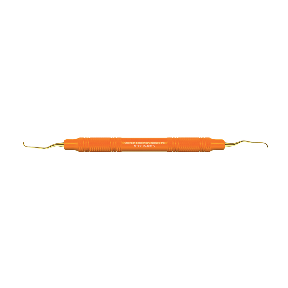 American Eagle XP® Sharpen-Free Gracey Deep Pocket 15-16 Curette with Resin Handle – Orange (1 ct)