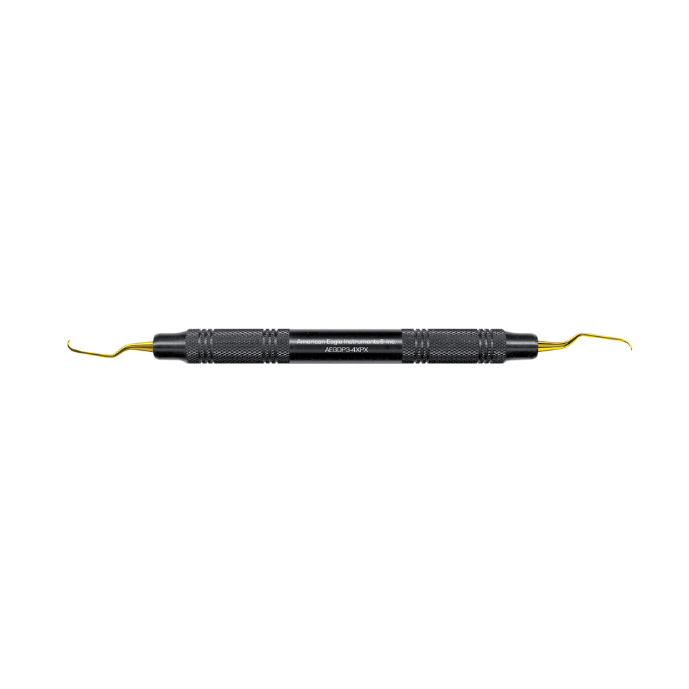 American Eagle XP® Sharpen-Free Gracey Deep Pocket 3-4 Curette with Resin Handle – Black (1 ct)