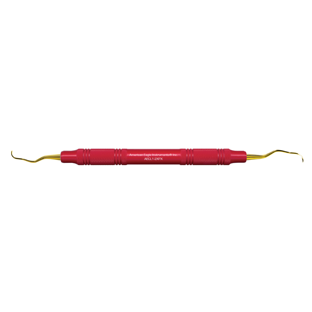 American Eagle XP® Sharpen-Free Langer 1-2 Curette with Resin Handle – Red (1 ct)