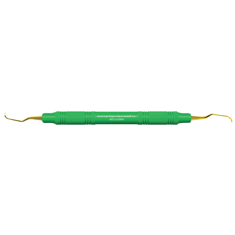 American Eagle XP Sharpen-Free® Langer 5-6 Curette with Resin Handle – Green (1 ct)