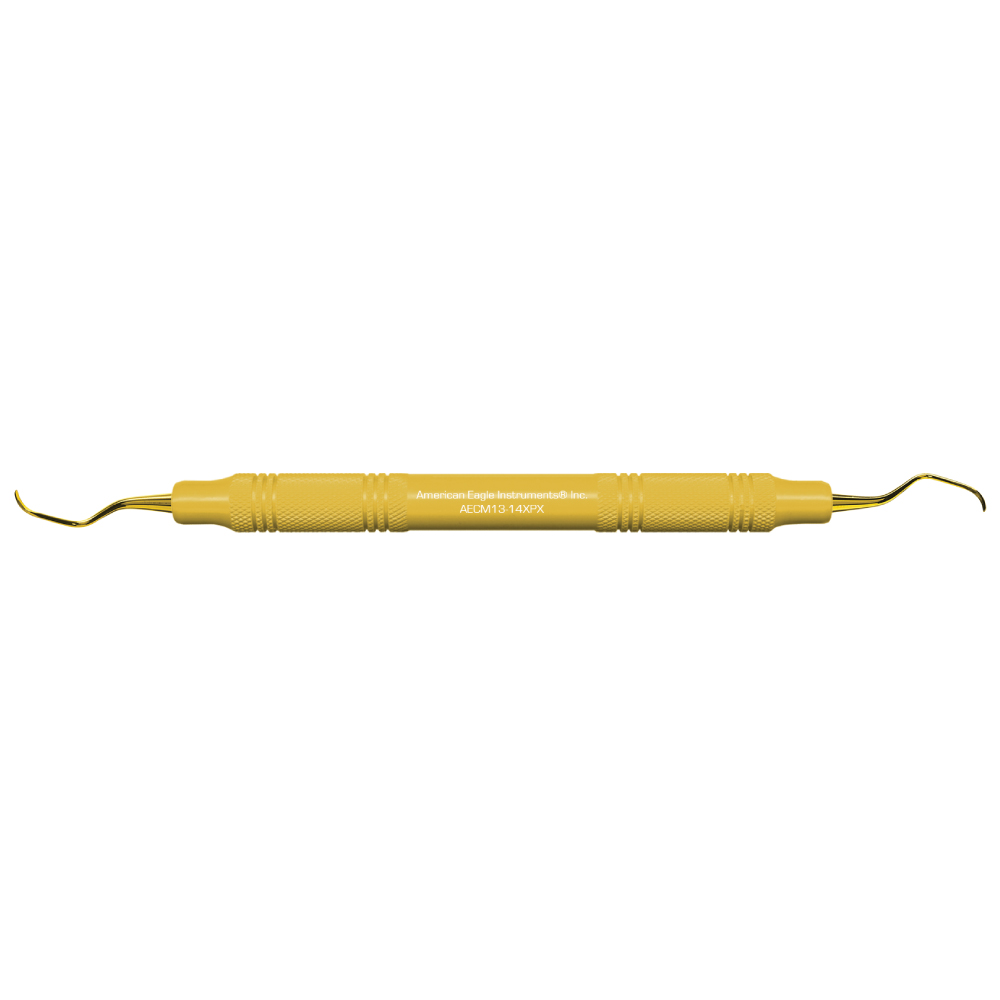 American Eagle XP Sharpen-Free® McCall 13-14 Curette with Resin Handle – Yellow (1 ct)