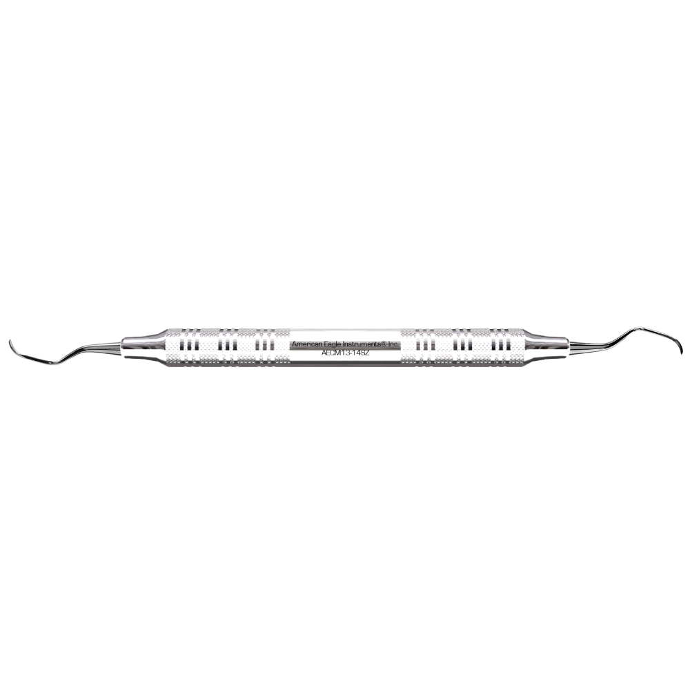American Eagle Stainless Steel McCall 13-14S Curette with Stainless Steel Handle (1 ct)