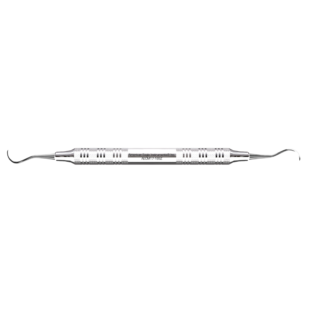 American Eagle Stainless Steel McCall 17-18S Curette with Stainless Steel Handle (1 ct)