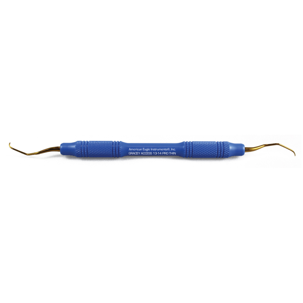 American Eagle XP® Sharpen-Free Thin Gracey Access 1-2 Curette with Resin Handle – Purple (1 ct)