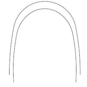 (10ct) Stainless Steel (SS) Archwires, Natural, Silver Tone